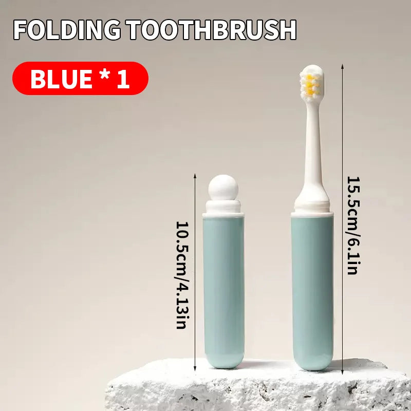Travel toiletries set -3-in-1 convenient mouthwash cup, toothbrush, toothpaste storage box - essential for business trips by Passport Outfitters