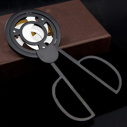 Flame Lover Cuba Cigar Cutter Guillotine Puncher Scissors Knife Stainless Steel 3 Sharp Blades Cutting Accessories Gold Plated by Passport Outfitters