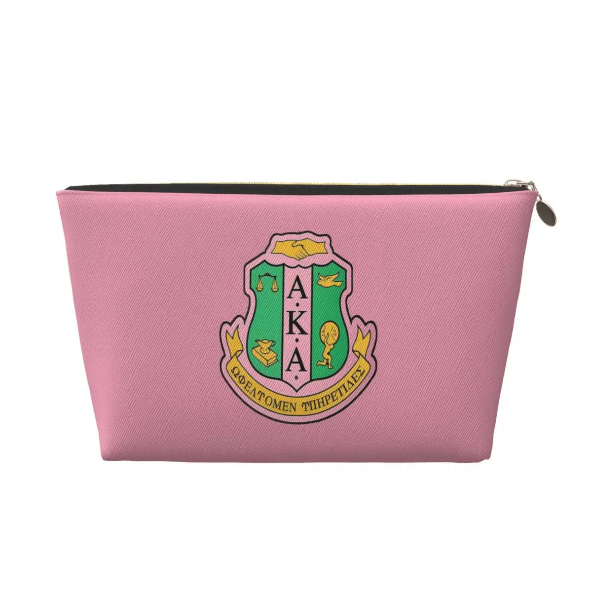 AKA Sorority 10 Women Cosmetic Bags Travel Makeup Organizer Pouch Toiletry Storage Dopp Kit Case by Passport Outfitters