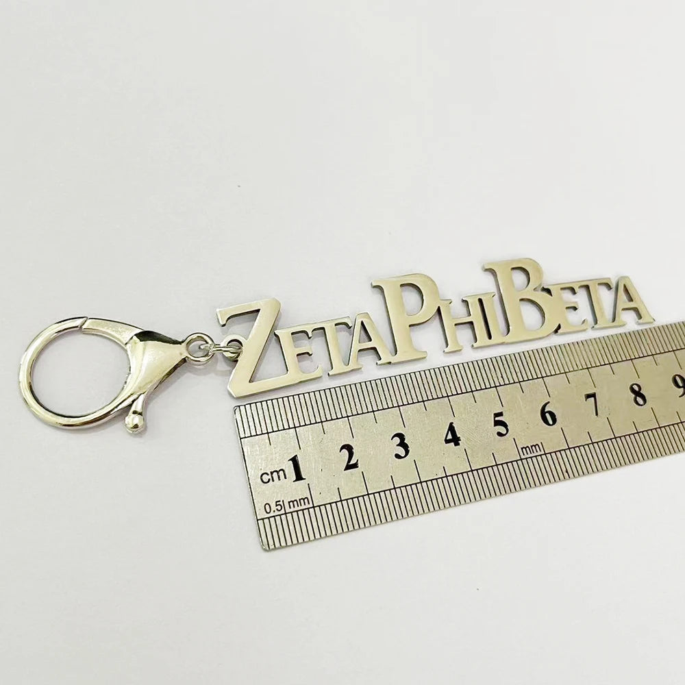 Zeta Phi Beta Stainless Steel Keychain by Passport Outfitters