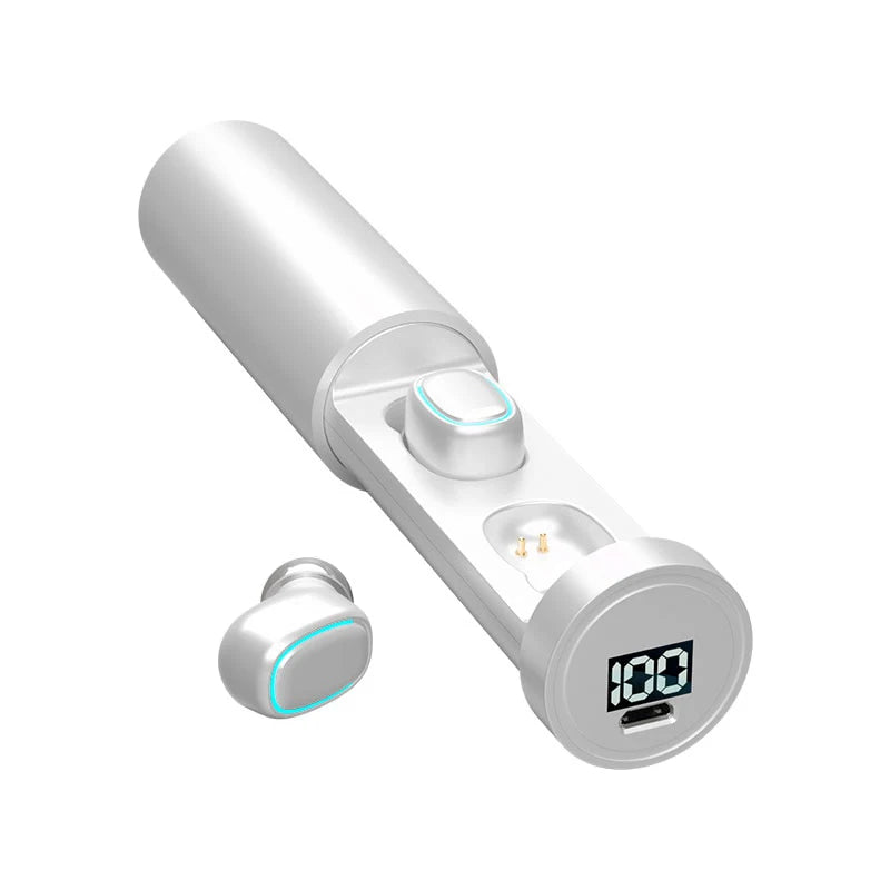 C1 Waterproof Bluetooth Earbuds  V5.1 With Charging Bin Display Touch Control