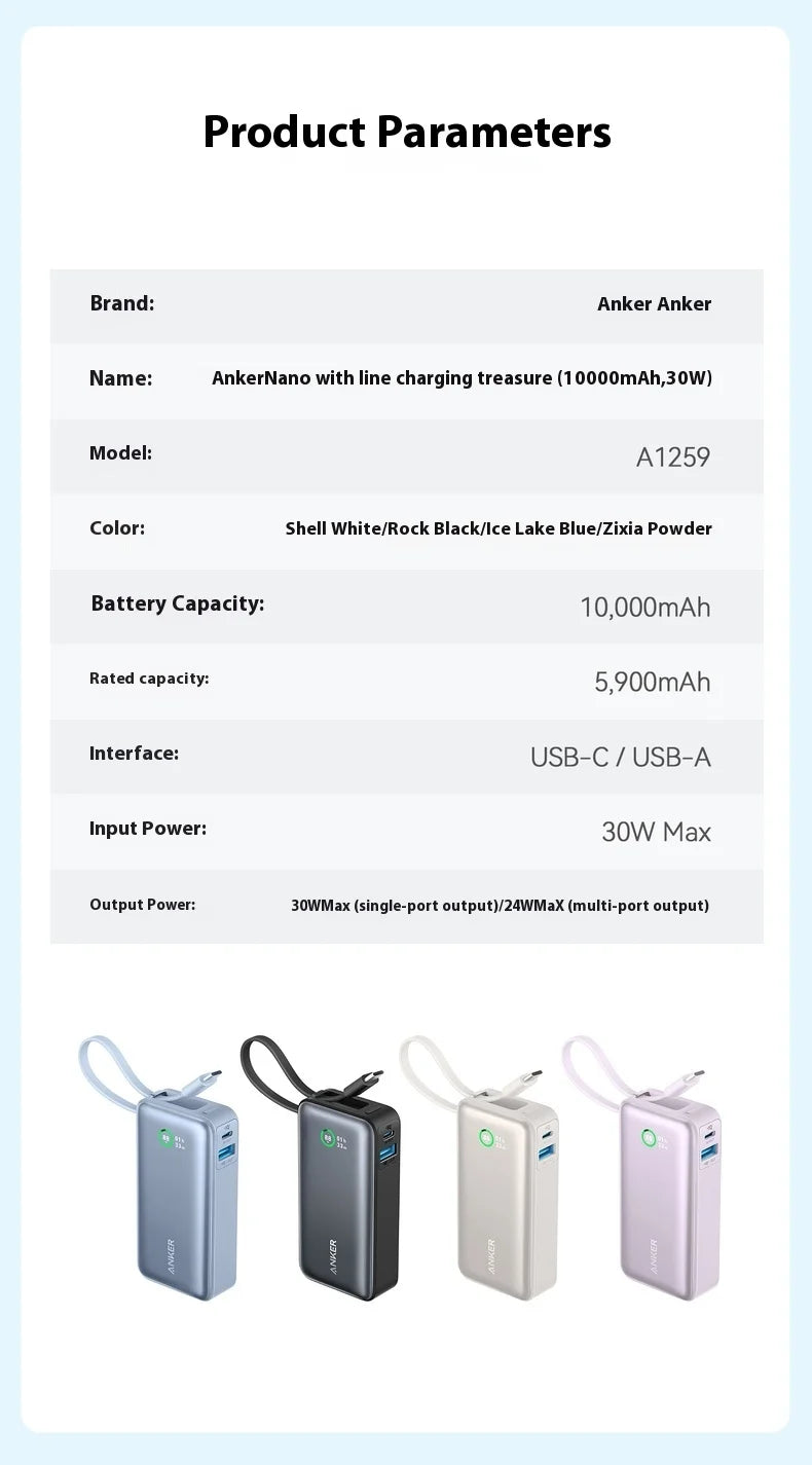ANKER Nano 10000mAh Power Bank 30W - Passport Outfitters Apparel 