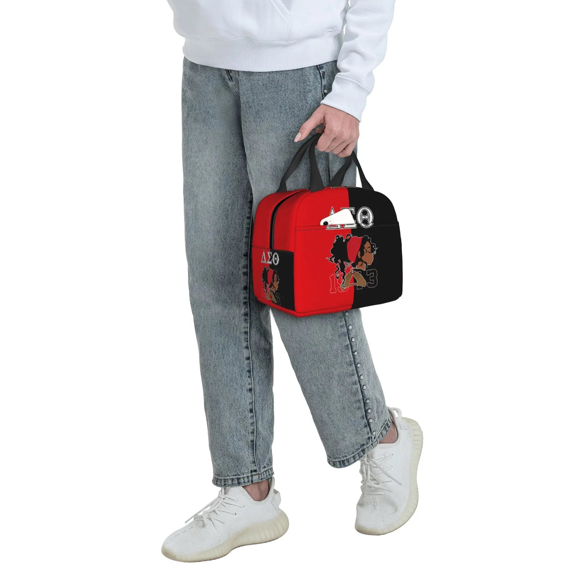 Deltas Sigmas Thetas 1913 DST Sorority Insulated Lunch Tote Bag for Women Portable Cooler Thermal Bento Box Work School Travel by Passport Outfitters