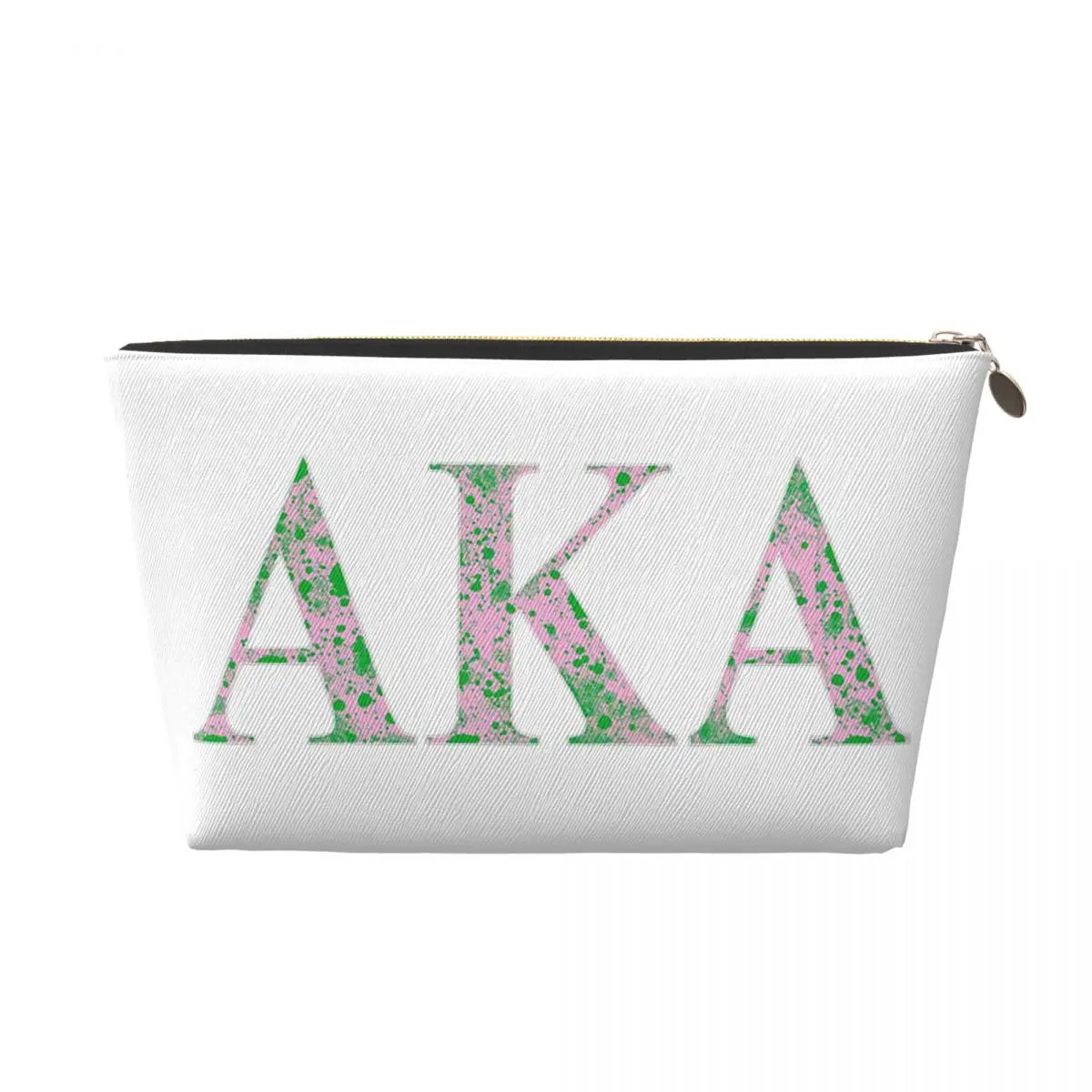 AKA Sorority 5 Women Cosmetic Bag Travel Makeup Organizer Pouch Toiletry Storage Dopp Kit Box by Passport Outfitters