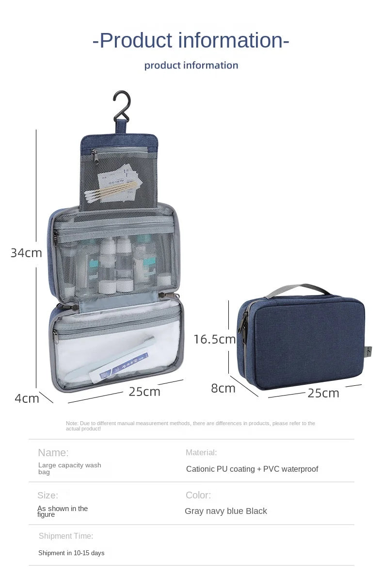Travel Waterproof Folding Dry and Wet Separation Toiletry Bag - Passport Outfitters Apparel 