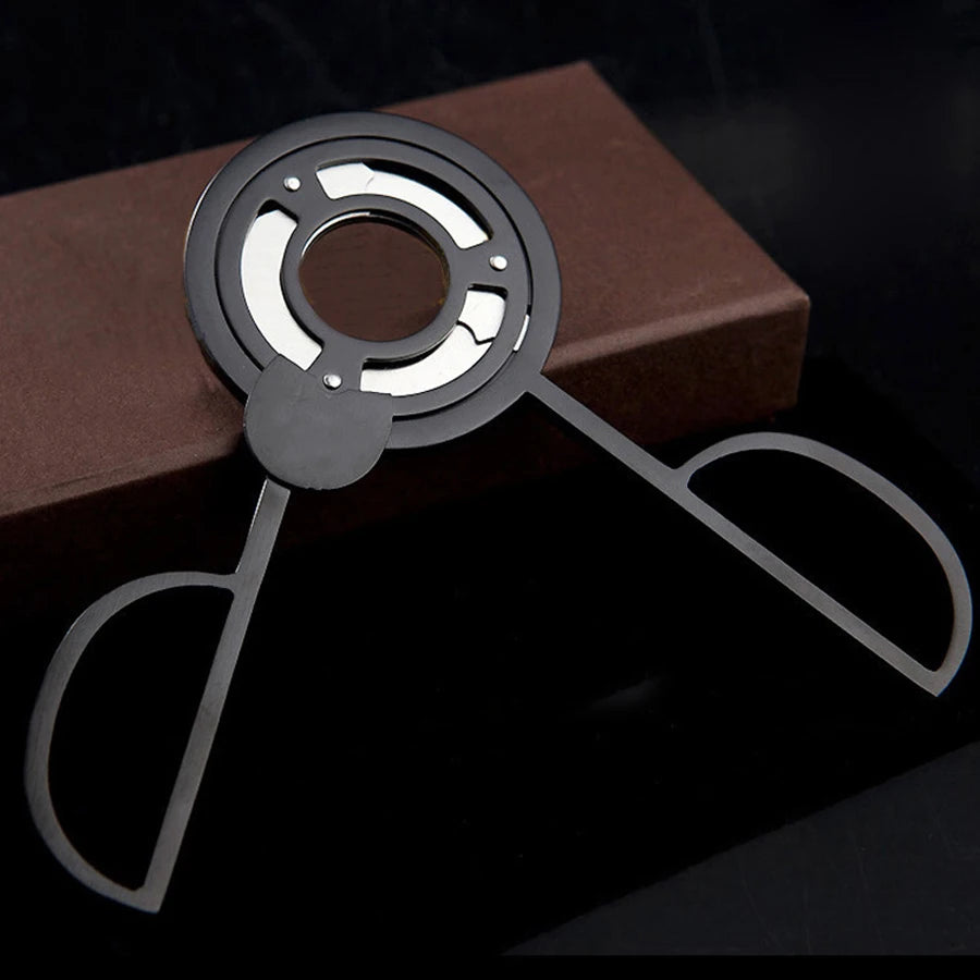 Flame Lover Cuba Cigar Cutter Guillotine Puncher Scissors Knife Stainless Steel 3 Sharp Blades Cutting Accessories Gold Plated by Passport Outfitters