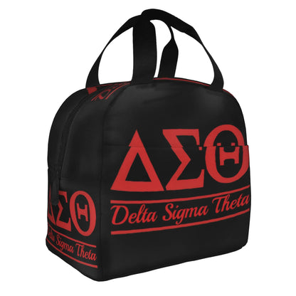 Deltas Sigmas Thetas 1913 DST Sorority Insulated Lunch Tote Bag for Women Portable Cooler Thermal Bento Box Work School Travel by Passport Outfitters