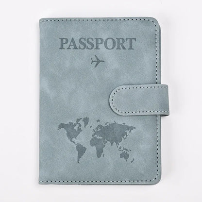 Leather Passport Holder Travel Wallet with ID Credit Card Slot PU Leather Passport Covers Case RFID Blocking Passport Protector by Passport Outfitters