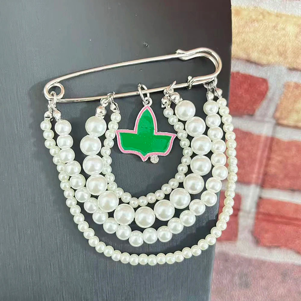 Pearl Pin with Alpha Ivy Pendant by Passport Outfitters
