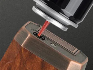 AWOTE Travel Cigar Humidor with Cigar Lighter, Cedar Wood, V Cut Cutter, Portable Cigar Humidor with Humidifier & Hygrometer by Passport Outfitters