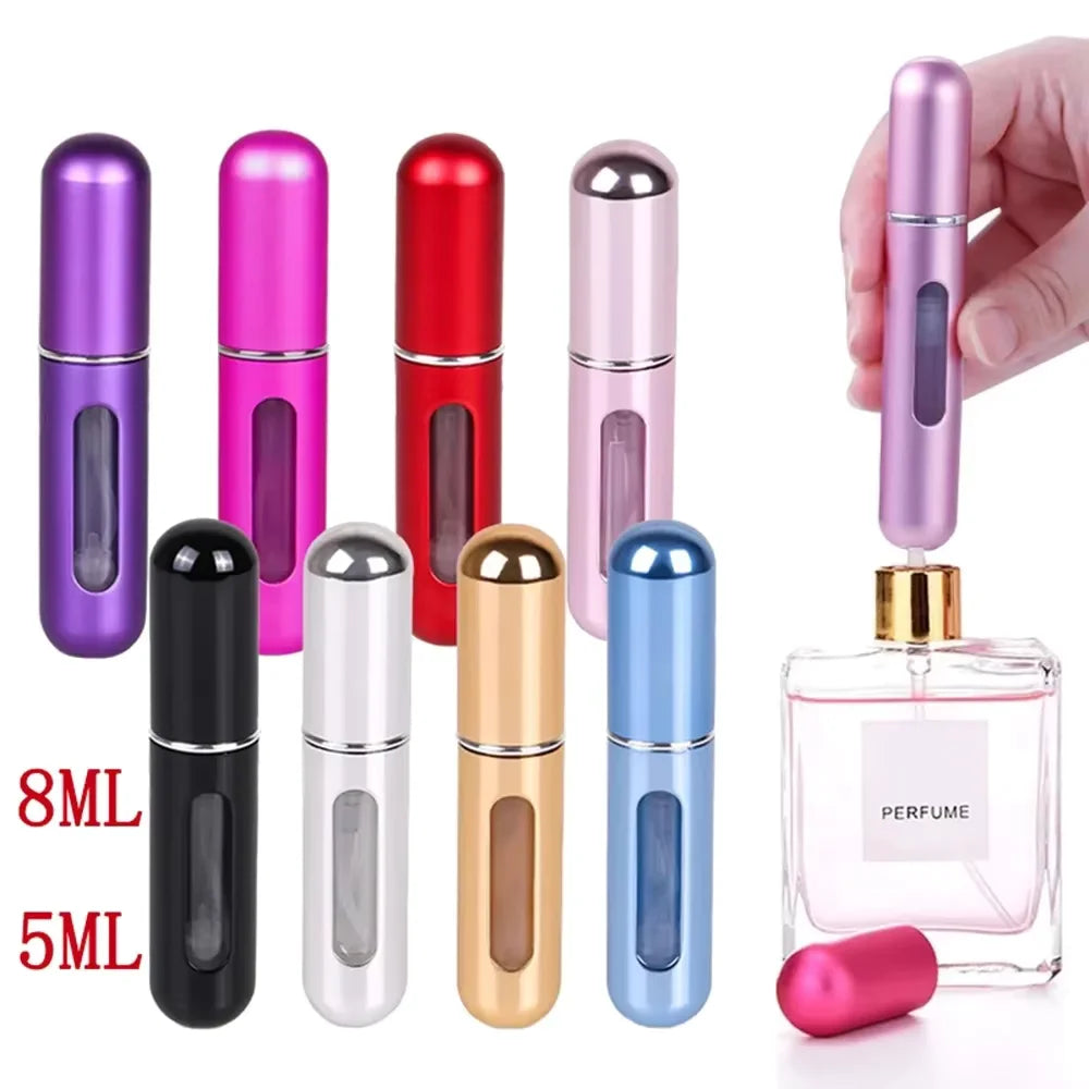 Portable Mini Travel High-end Perfume Bottle Base Refill Bottle Straight Charging Small Sample Perfume Aluminum Material by Passport Outfitters