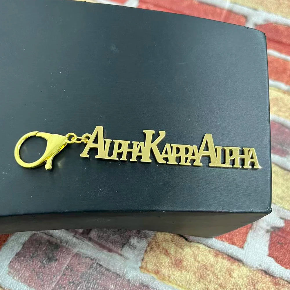 Party sisters Gift Greek Organization Letter Stainless Steel Keychain by Passport Outfitters