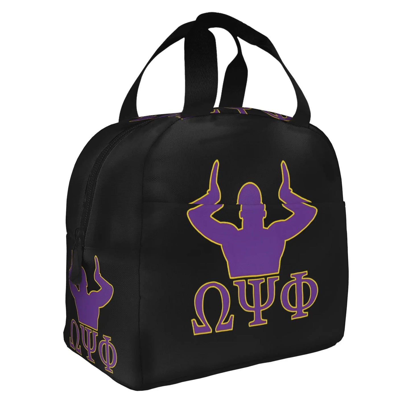 African American Omegas Psi Phi Fraternity Inc Portable Lunch Boxes Leakproof Thermal Cooler Food Insulated Lunch Bag Office by Passport Outfitters