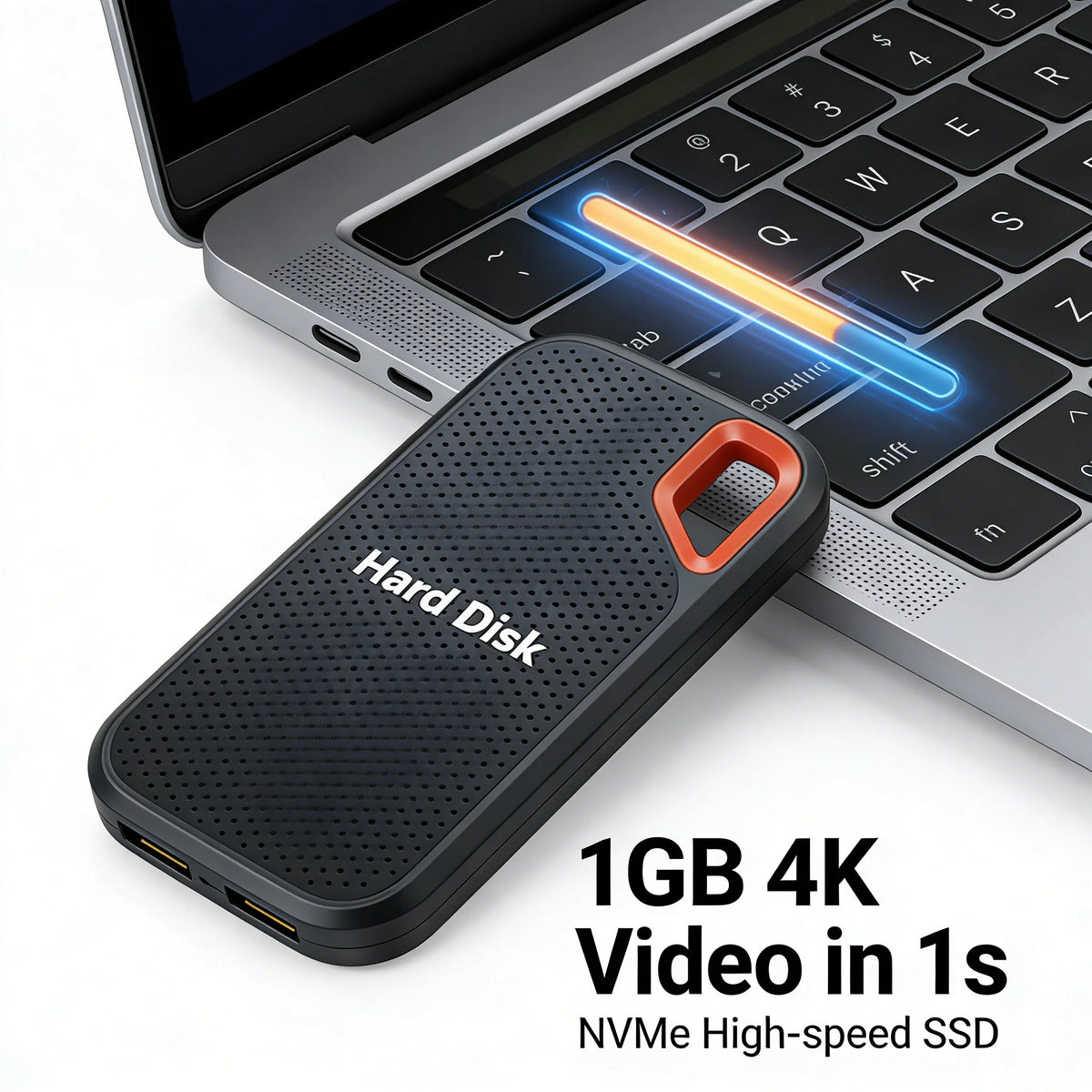 External Solid State Drive 2TB Portable SSD USB 3.2 Gen2 Fast Data Transfer Secure Storage for Important Files by Passport Outfitters