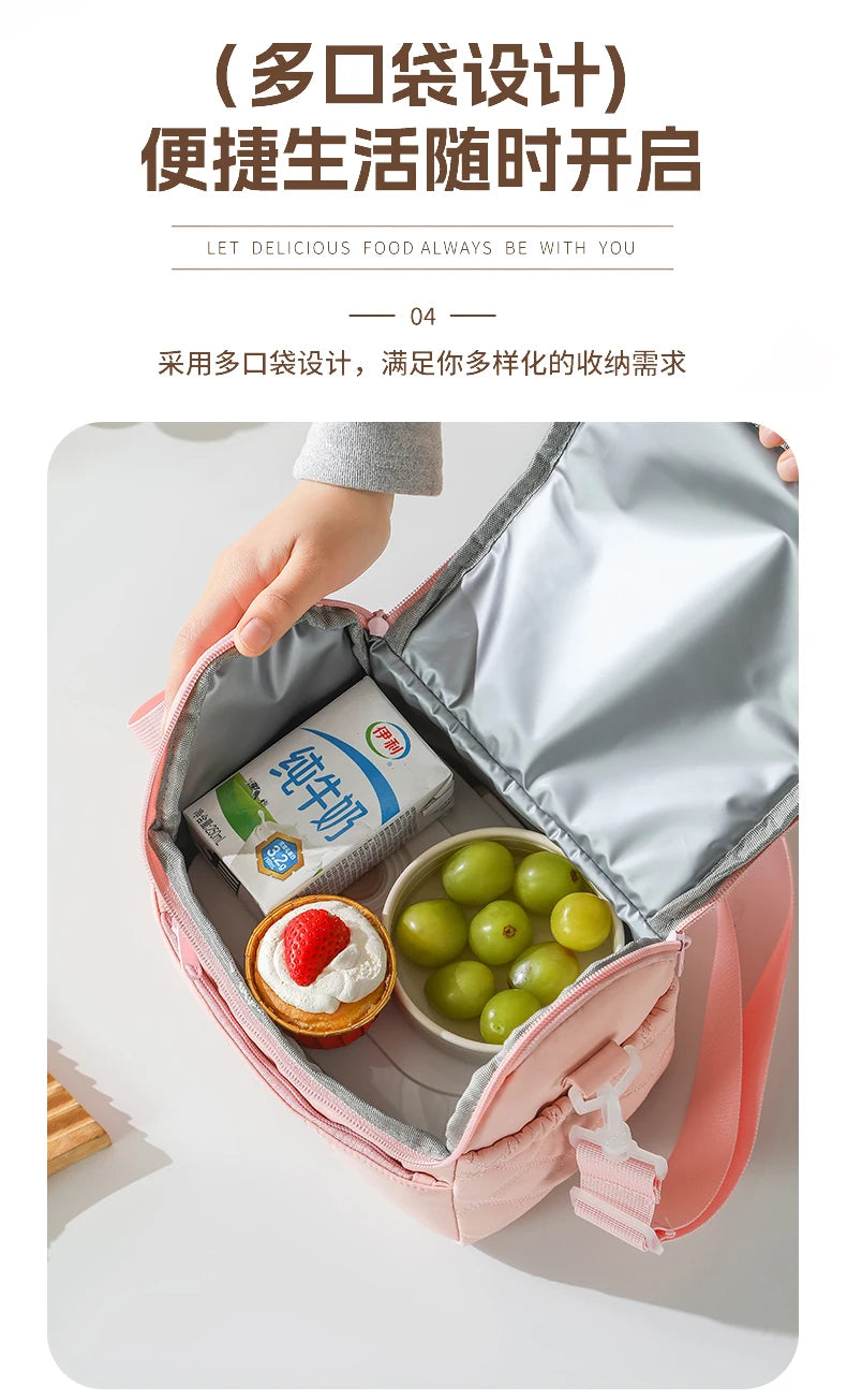 New Nylon Portable Lunch Bag Reusable Multi-functional Insulated Lunch Box Leakproof Insulated Bag Women Special Purpose Bags by Passport Outfitters