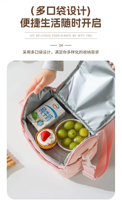 New Nylon Portable Lunch Bag Reusable Multi-functional Insulated Lunch Box Leakproof Insulated Bag Women Special Purpose Bags by Passport Outfitters