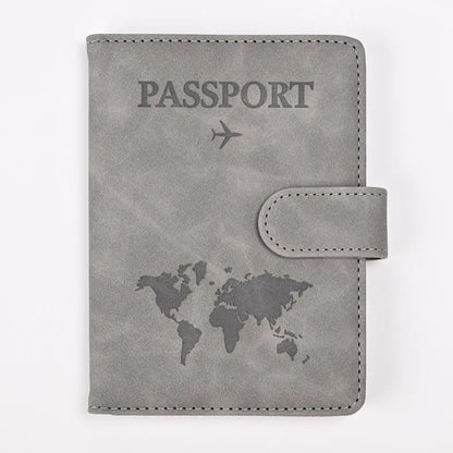 Leather Passport Holder Travel Wallet with ID Credit Card Slot PU Leather Passport Covers Case RFID Blocking Passport Protector by Passport Outfitters