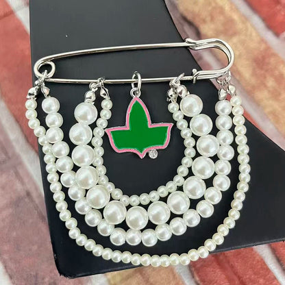 Pearl Pin with Alpha Ivy Pendant by Passport Outfitters