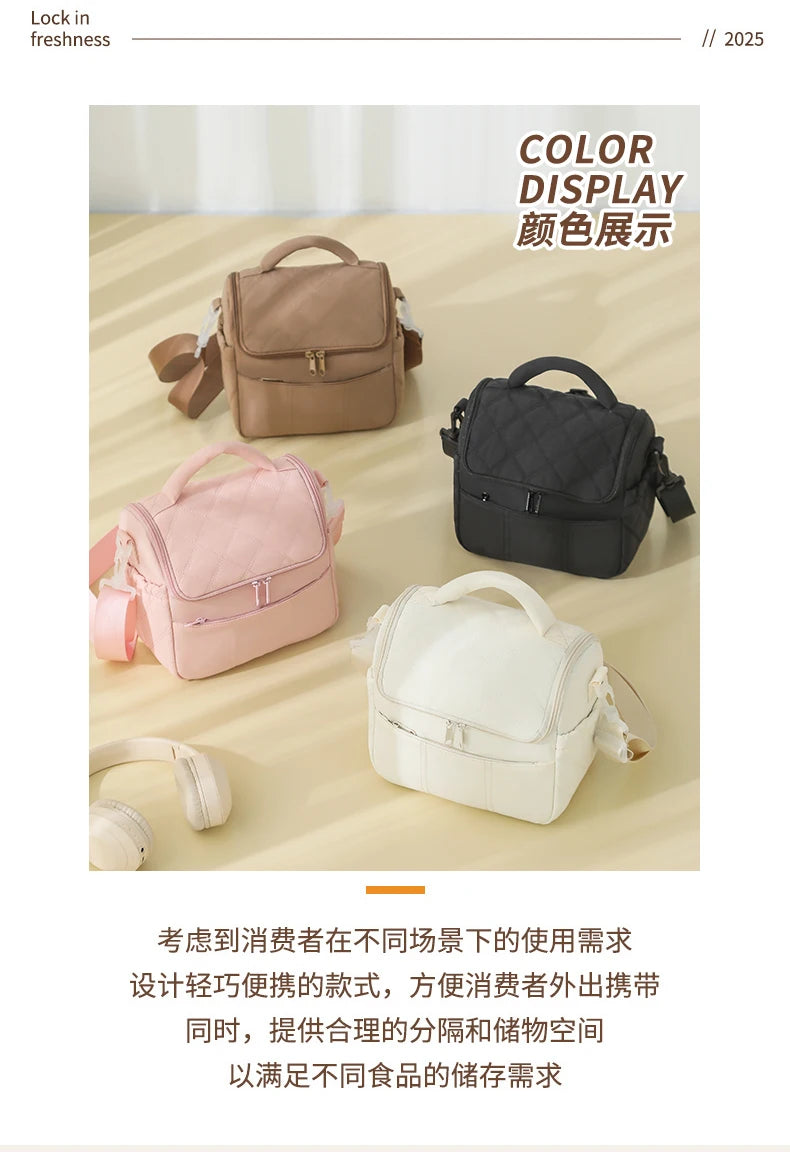 New Nylon Portable Lunch Bag Reusable Multi-functional Insulated Lunch Box Leakproof Insulated Bag Women Special Purpose Bags by Passport Outfitters