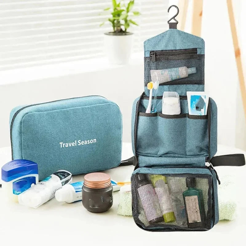 Hanging Travel Toiletry Bag for Men and Women Waterproof Makeup Cosmetic Beautician Folding Bag Bathroom and Shower Organizer by Passport Outfitters