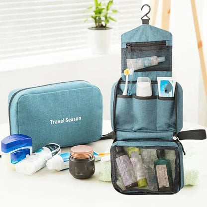 Hanging Travel Toiletry Bag for Men and Women Waterproof Makeup Cosmetic Beautician Folding Bag Bathroom and Shower Organizer by Passport Outfitters