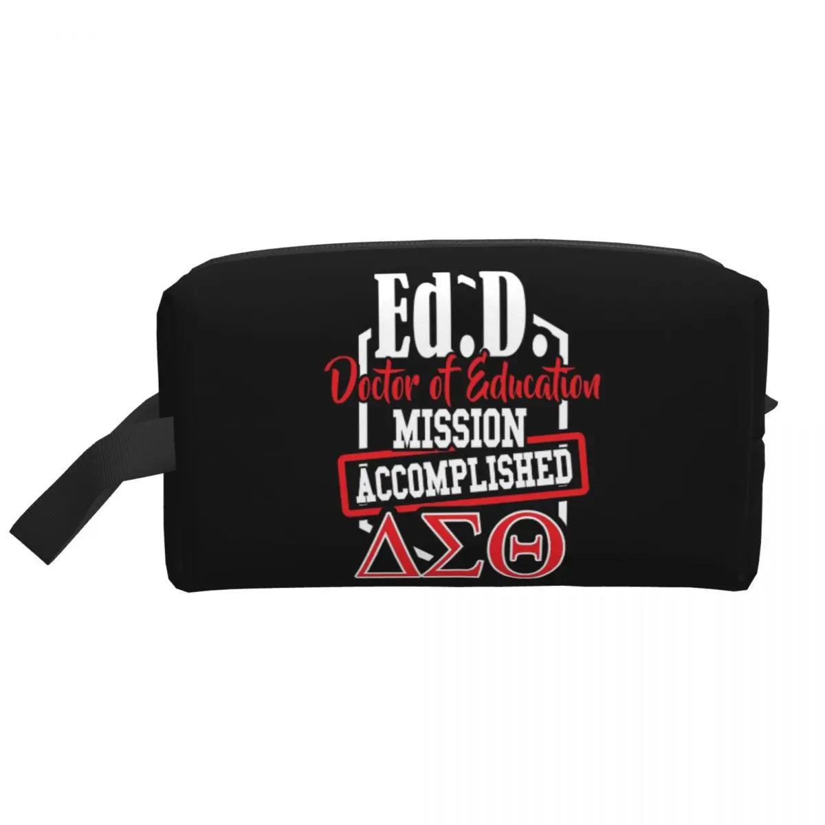 Delta Sigma Theta Sorority Gifts Makeup Bag Cosmetic Organizer Storage Dopp Kit Toiletry Cosmetic Bag for Women Beauty Travel by Passport Outfitters
