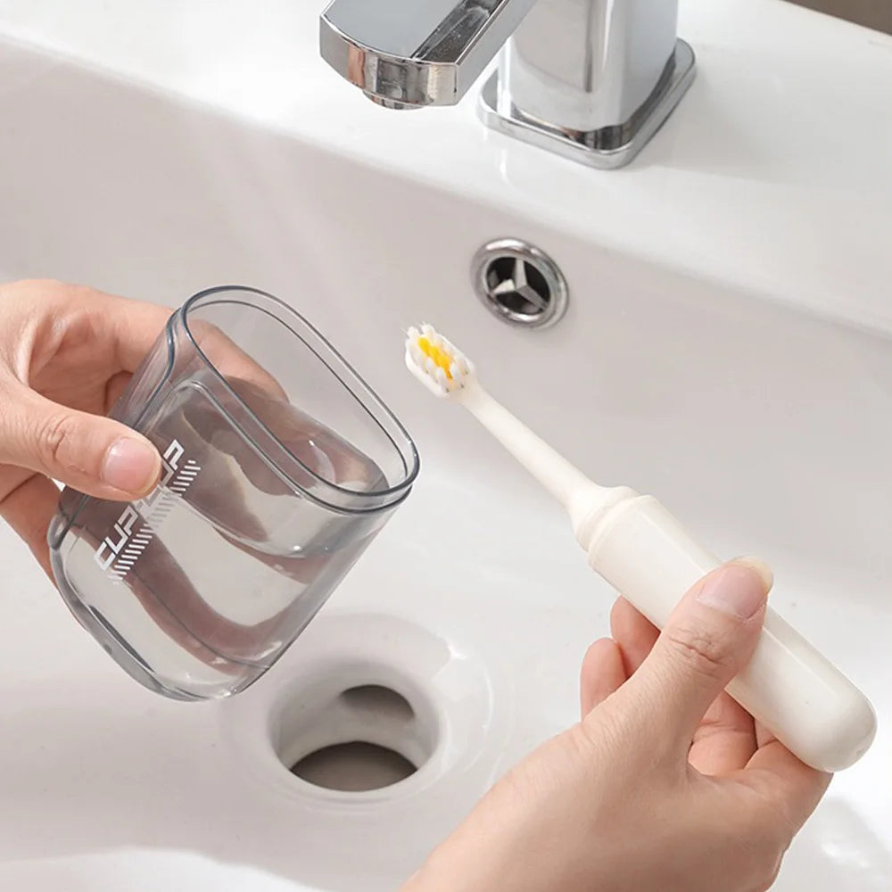 Travel toiletries set -3-in-1 convenient mouthwash cup, toothbrush, toothpaste storage box - essential for business trips by Passport Outfitters