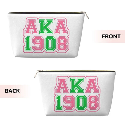 AKA Sorority 10 Women Cosmetic Bags Travel Makeup Organizer Pouch Toiletry Storage Dopp Kit Case by Passport Outfitters