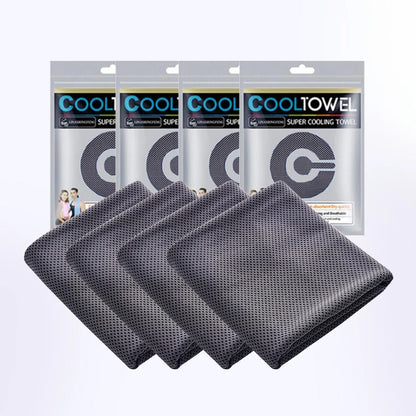 4pcs Cooling Towels (35.4 * 11.8 Inches), Soft Breathable Sports Towel For Outdoor, Gym, Yoga, Exercise, Camping, Fitness, Runni by Passport Outfitters