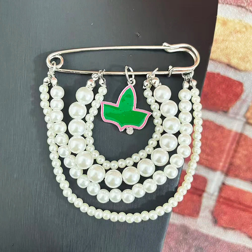 Pearl Pin with Alpha Ivy Pendant by Passport Outfitters