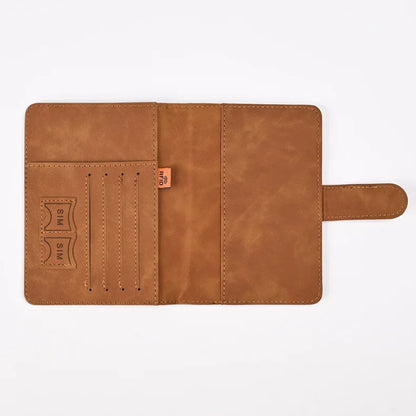 Leather Passport Holder Travel Wallet with ID Credit Card Slot PU Leather Passport Covers Case RFID Blocking Passport Protector by Passport Outfitters