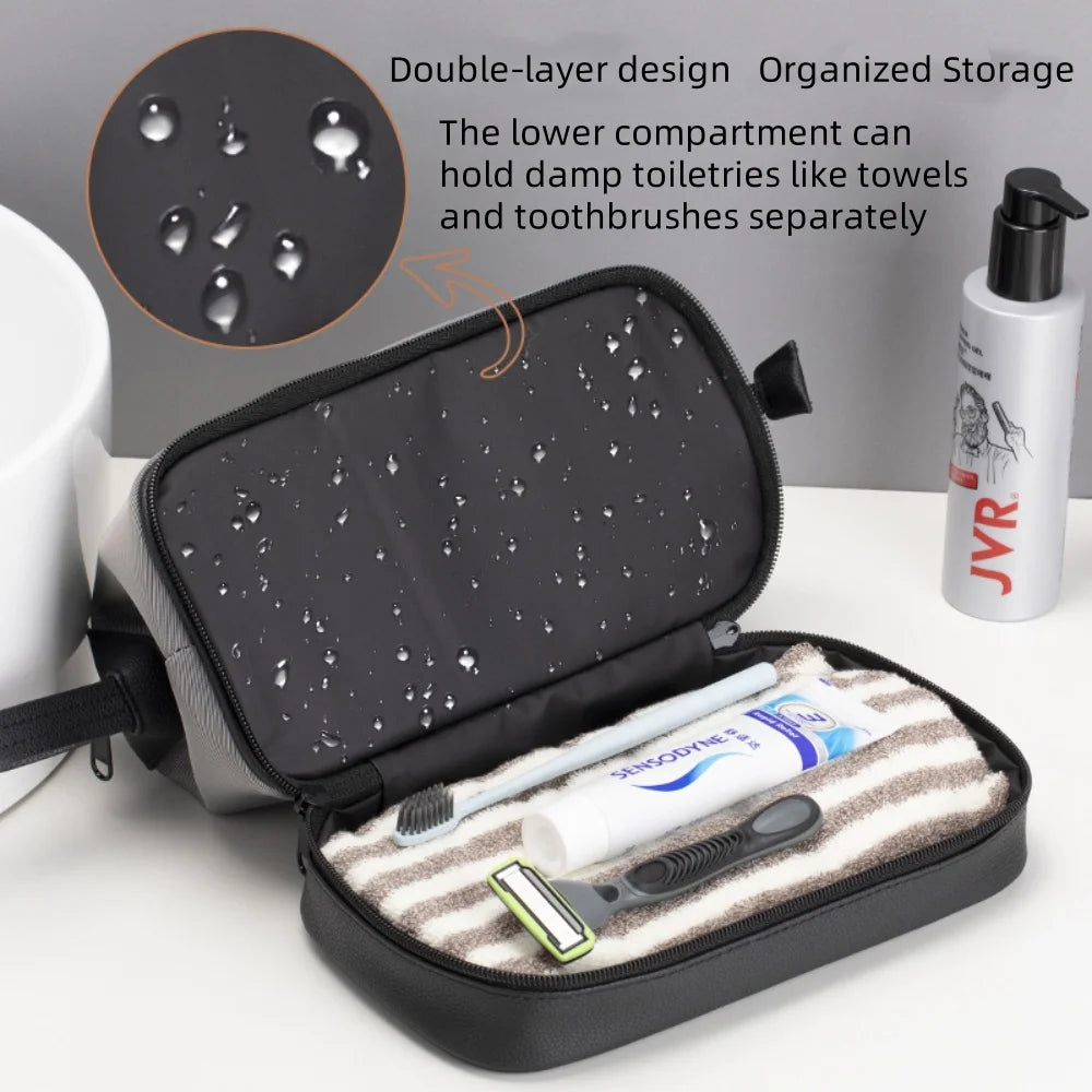 Large Capacity Women's Men Travel Toiletry Bag Makeup Cosmetics Storage Organizer Holer 2-layer Toiletry Washing Bag Waterproof by Passport Outfitters