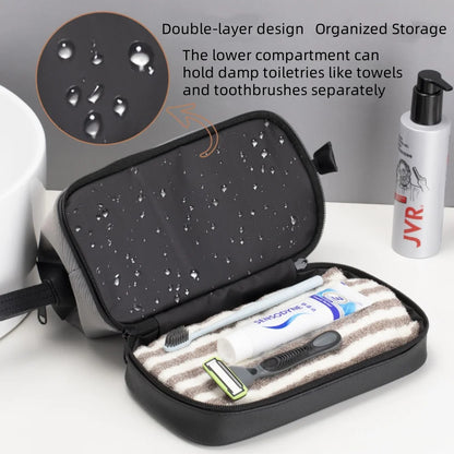 Large Capacity Women's Men Travel Toiletry Bag Makeup Cosmetics Storage Organizer Holer 2-layer Toiletry Washing Bag Waterproof by Passport Outfitters