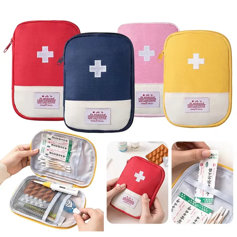 Travel Medicine Bag Pill Storage Pouch Outdoor Essentials Emergency Survival Bag Mini First-aid Kit Portable Home Storage Bag by Passport Outfitters