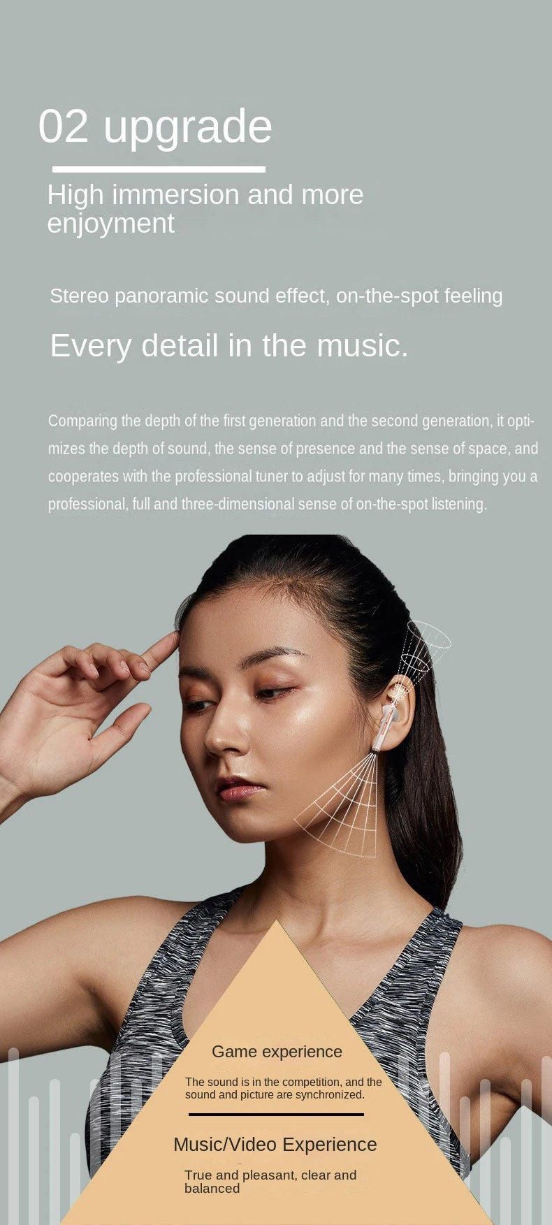 True Wireless Earphone Noise Cancelling Headphone HiFI Stereo Game With Micr TWS In Ear Earbuds Waterproof Headset by Passport Outfitters