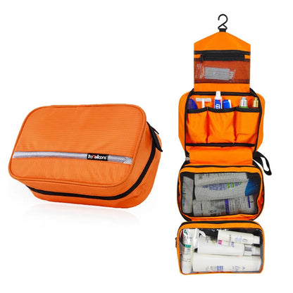 New Hanging Toiletry Bag Travel Toiletry Wash Organizer Kit for Men Women Cosmetics Make Up Sturdy Hanging Hook Shower Bags by Passport Outfitters