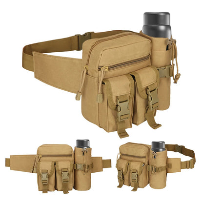 Multi-sport water bottle waist bag is detachable and suitable for outdoor sports such as mountaineering, camping, and hiking by Passport Outfitters