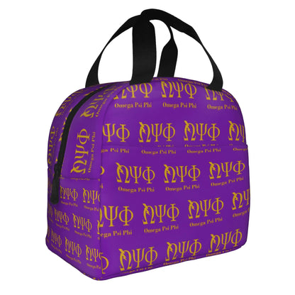 African American Omegas Psi Phi Fraternity Inc Portable Lunch Boxes Leakproof Thermal Cooler Food Insulated Lunch Bag Office by Passport Outfitters