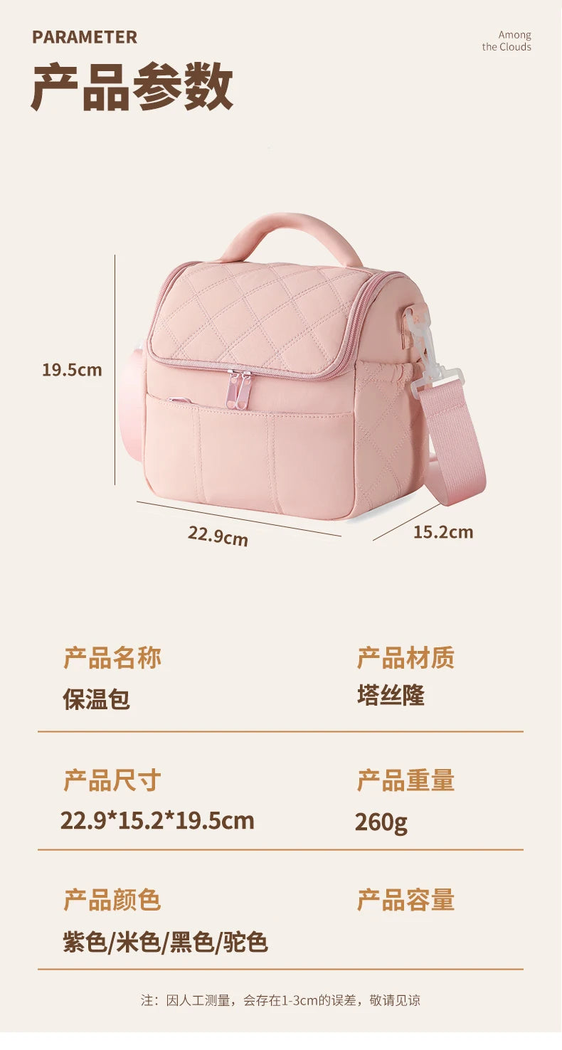 New Nylon Portable Lunch Bag Reusable Multi-functional Insulated Lunch Box Leakproof Insulated Bag Women Special Purpose Bags by Passport Outfitters