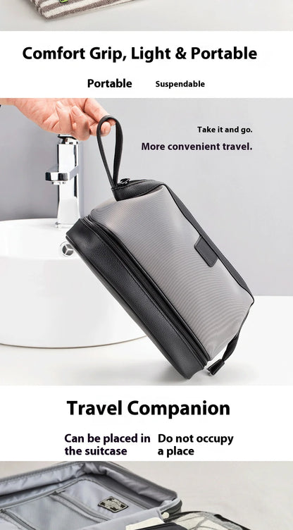 Large Capacity Women's Men Travel Toiletry Bag Makeup Cosmetics Storage Organizer Holer 2-layer Toiletry Washing Bag Waterproof by Passport Outfitters