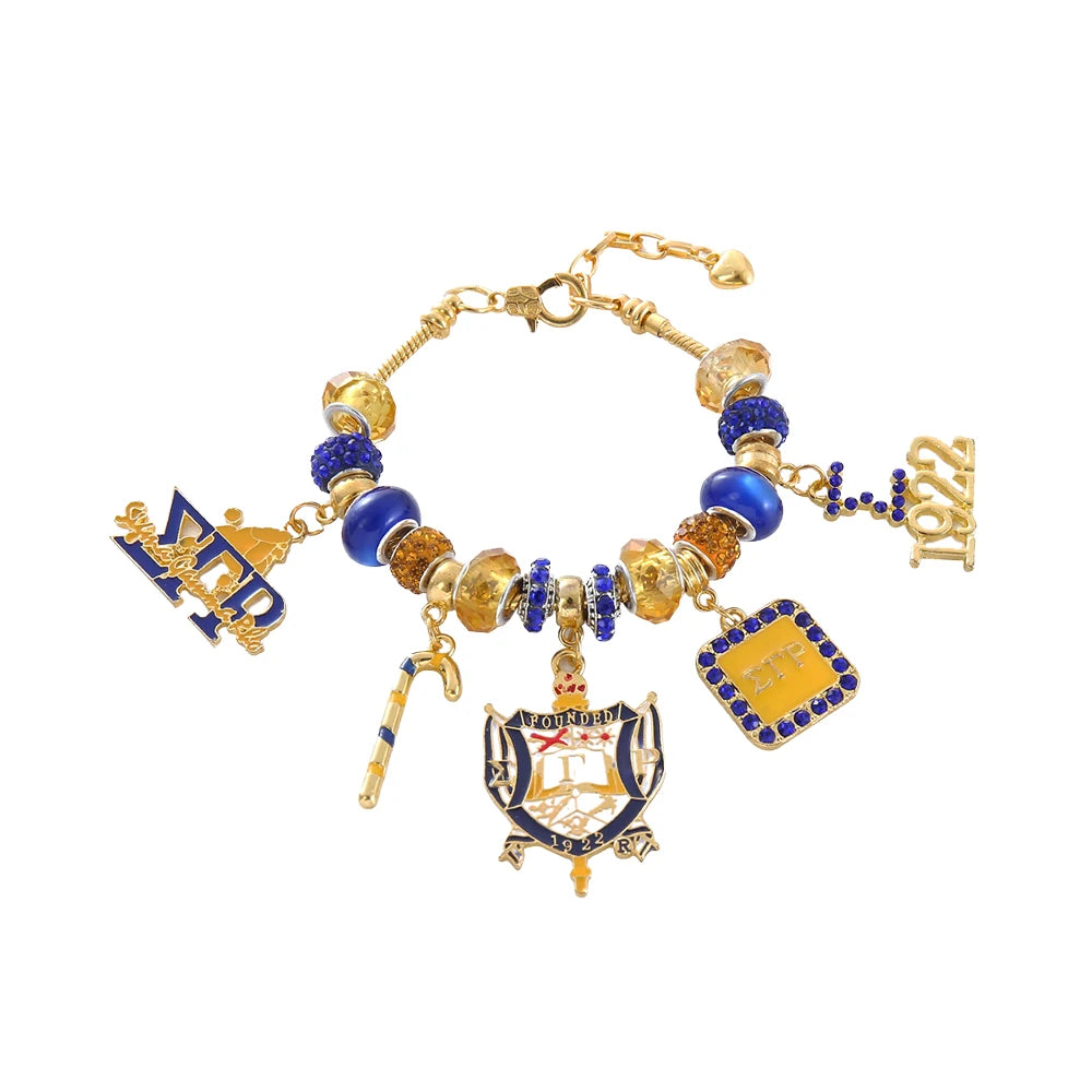 1922 Women Sorority Service Sisterhood Greek Letters Sigma Gamma Rho Group Bracelets Fine Jewelry by Passport Outfitters