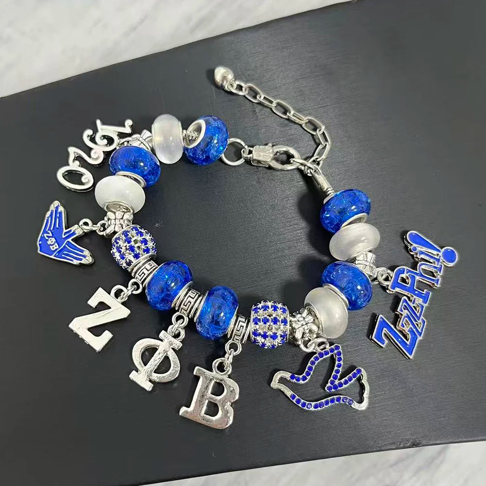 Zeta Phi Beta Charm Bracelet by Passport Outfitters