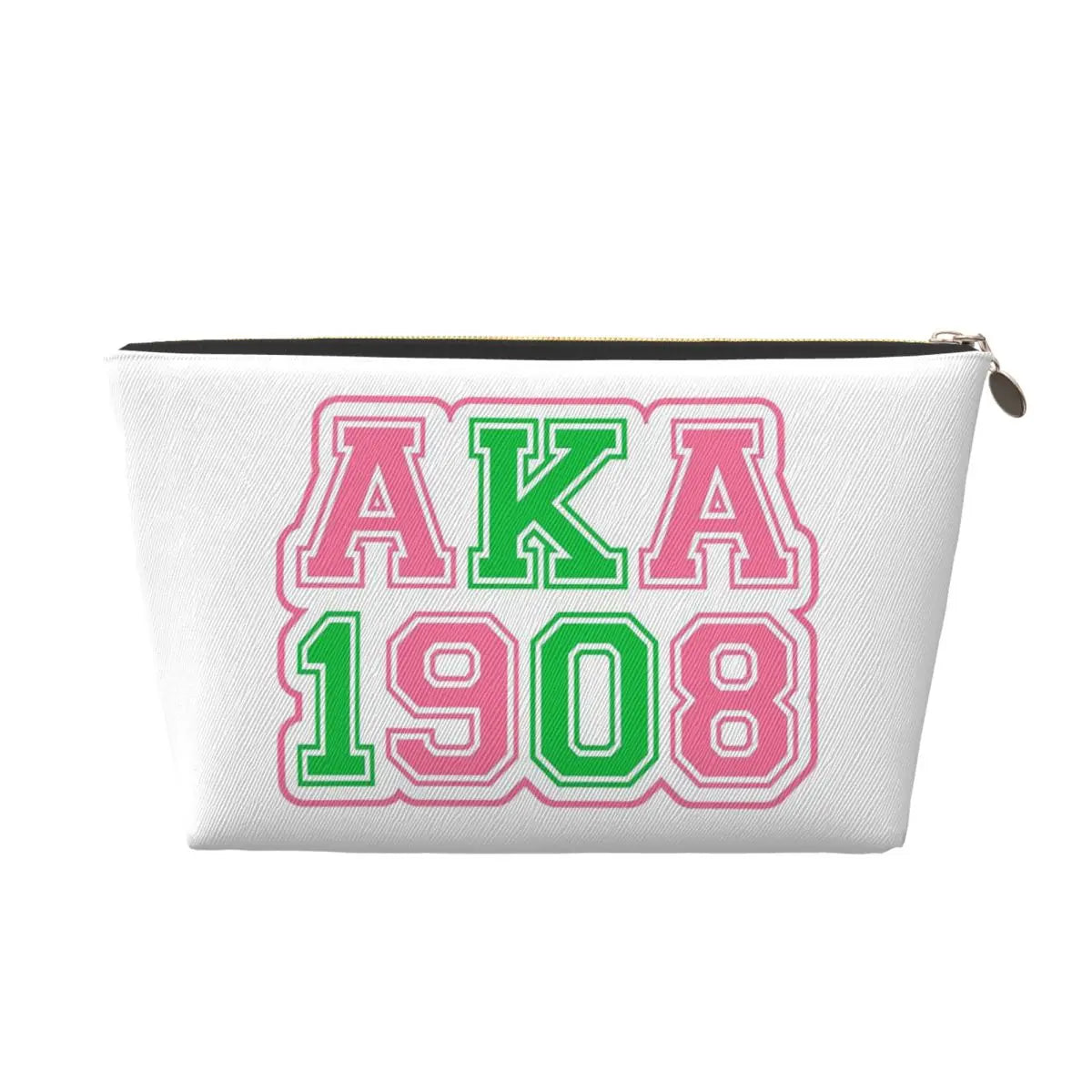 AKA Sorority 10 Women Cosmetic Bags Travel Makeup Organizer Pouch Toiletry Storage Dopp Kit Case by Passport Outfitters