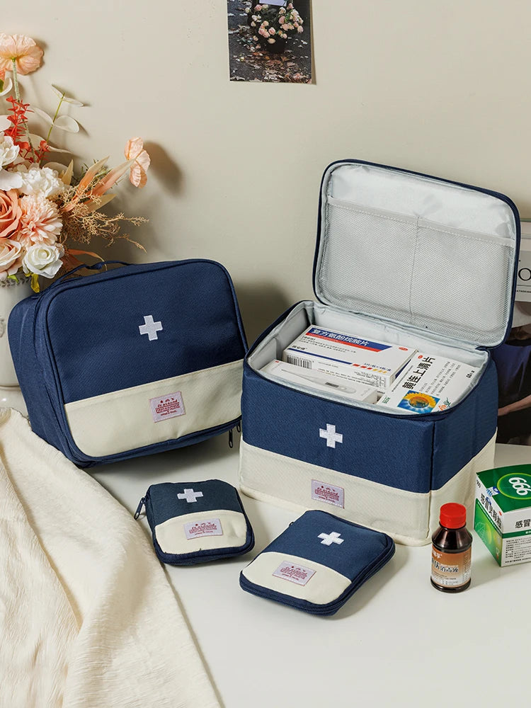 Travel Medicine Bag Pill Storage Pouch Outdoor Essentials Emergency Survival Bag Mini First-aid Kit Portable Home Storage Bag by Passport Outfitters
