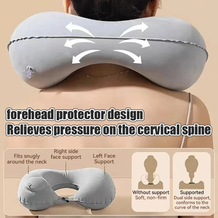 Travel Neck Inflatable U-shaped  Foldable Airplane Pillow