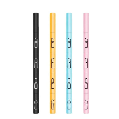 4 IN 1 Multifunctional Makeup Brushes Set Makeup Gadget Detachable Lip Eyeshadow Brush Sponge Eyeshadow Brush for Home Travel by Passport Outfitters