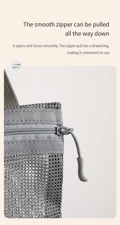 23x26cm Portable Toiletry Bag with Handy Handle Large Capacity Mesh Toiletry Storage Bag Makeup Bag for Business Trips Travel by Passport Outfitters