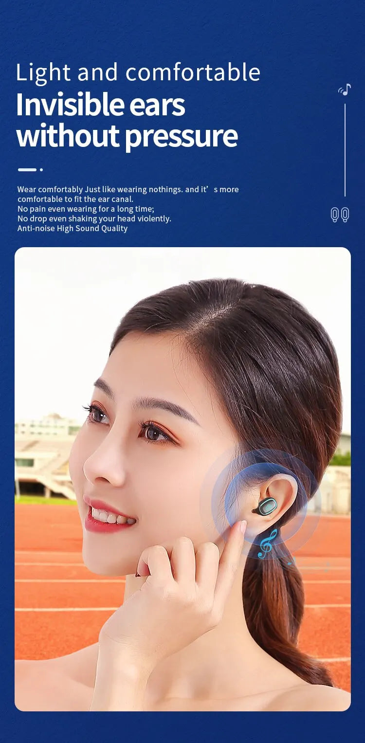 C1 Waterproof Bluetooth Earbuds  V5.1 With Charging Bin Display Touch Control