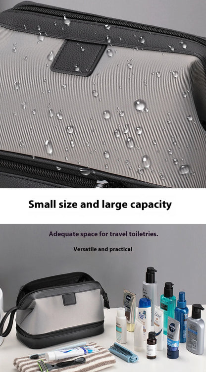 Large Capacity Women's Men Travel Toiletry Bag Makeup Cosmetics Storage Organizer Holer 2-layer Toiletry Washing Bag Waterproof by Passport Outfitters