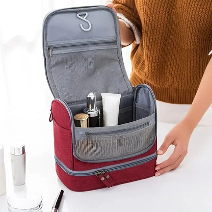 New Portable Toiletry Washbag with Hanging Hook Men Makeup Bag Wash Toiletry Travel Organizer Women Cosmetic Storage Bag by Passport Outfitters